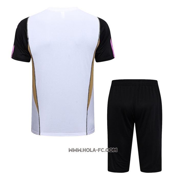 Chandal del Real Madrid 2023-2024 Manga Corta Blanco - Pantalon Corto